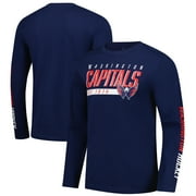 Men's-Fanatics Navy Washington Capitals Long Sleeve T-Shirt
